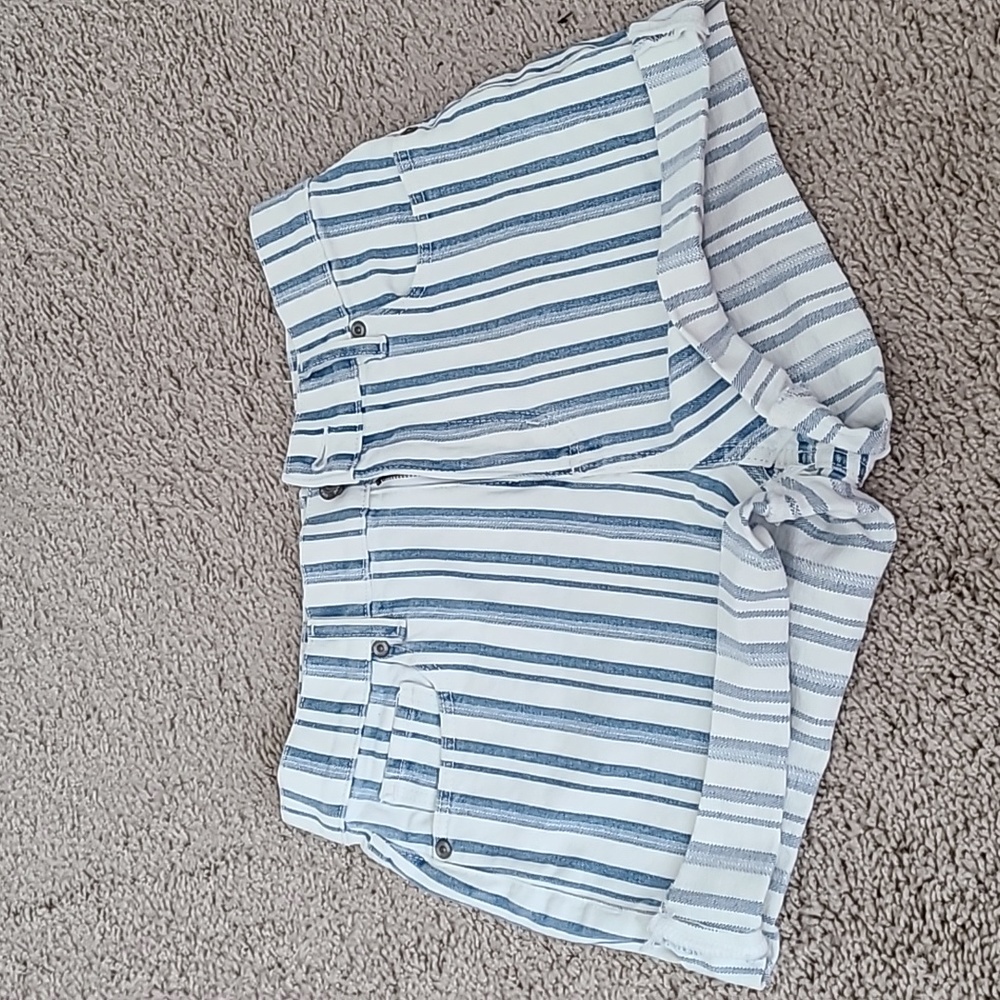 Striped Denim Shorts 00/24